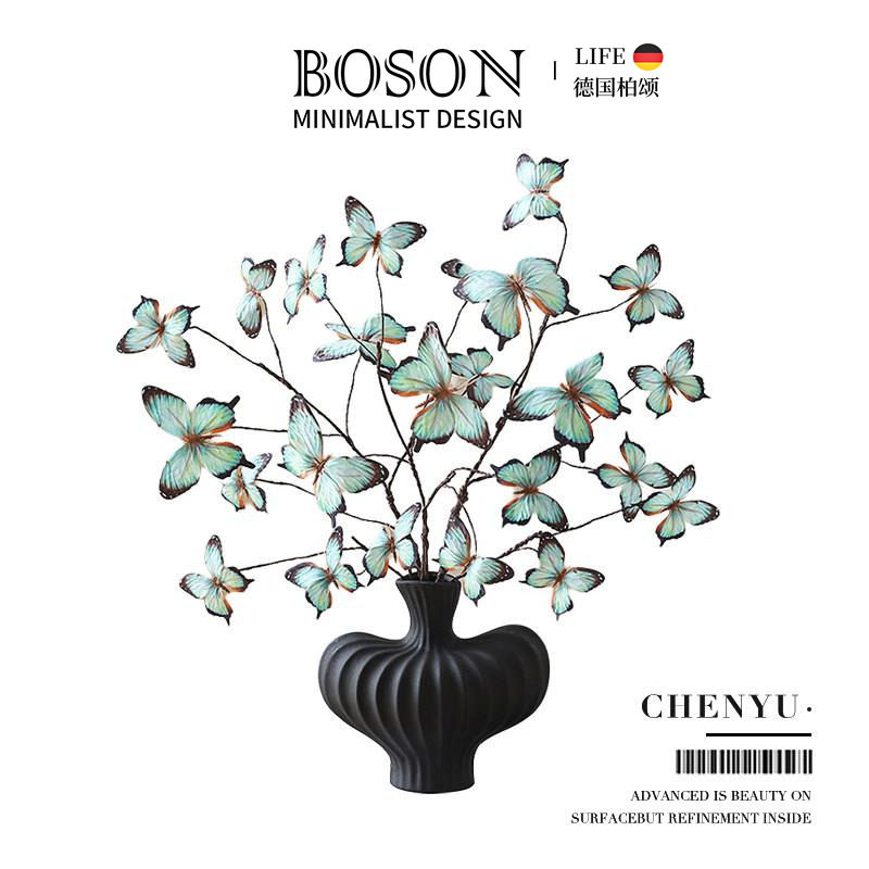 BOSON·Chenyu·彷真花枯枝蝴蝶花假花高级感餐桌花艺装饰 | 沉欲
