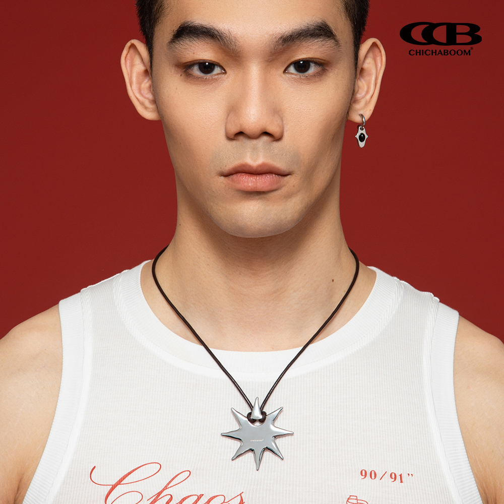 CHICHABOOM钛钢皮绳男女同款项链