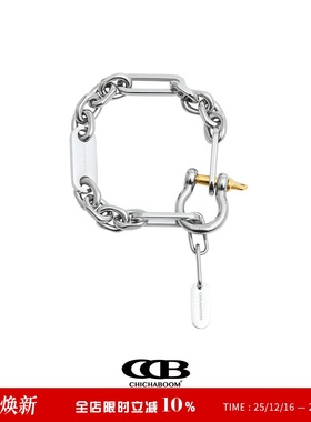 CHICHABOOM马蹄扣不对称钛钢手链BEST ACTOR系列CCB男女同款