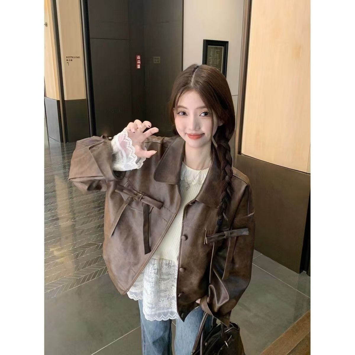 蕾丝打底春秋内搭外穿