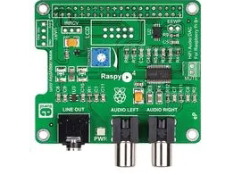 MIKROE-1767 子板, RaspyPlay4, PCM5122 数模转换器, 硬件音量控