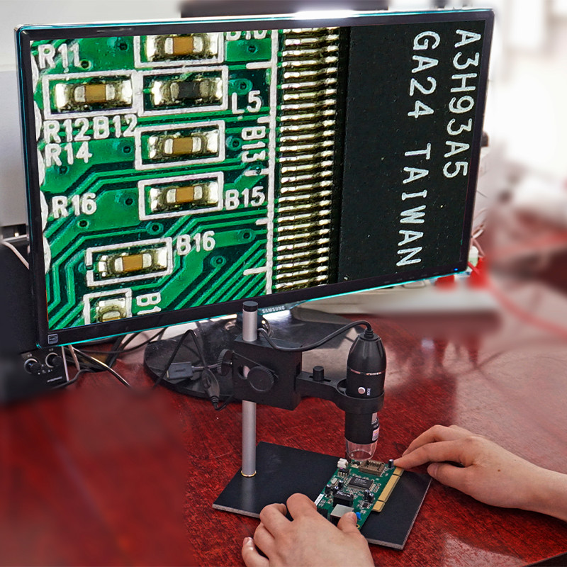 电子放大镜UB高清工业电路板维修升降支架台式数码显微镜1000倍