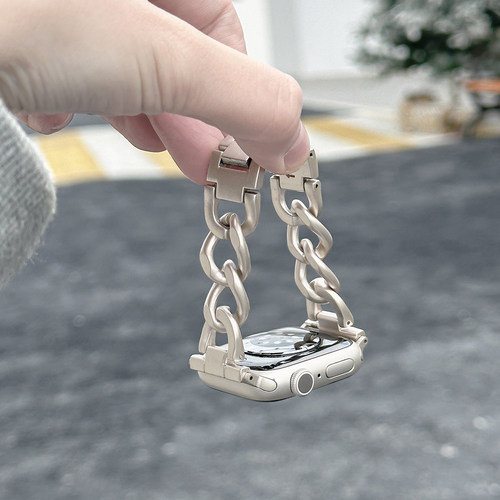 适用iWatch金属链条单链表带