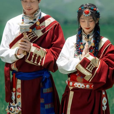 藏式婚服藏布拉2025新款藏族服装