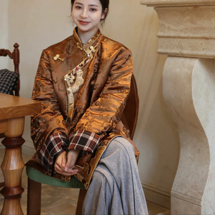 新款秋季藏式外套藏装上衣双层藏族服装女款藏服复古百搭西藏服饰
