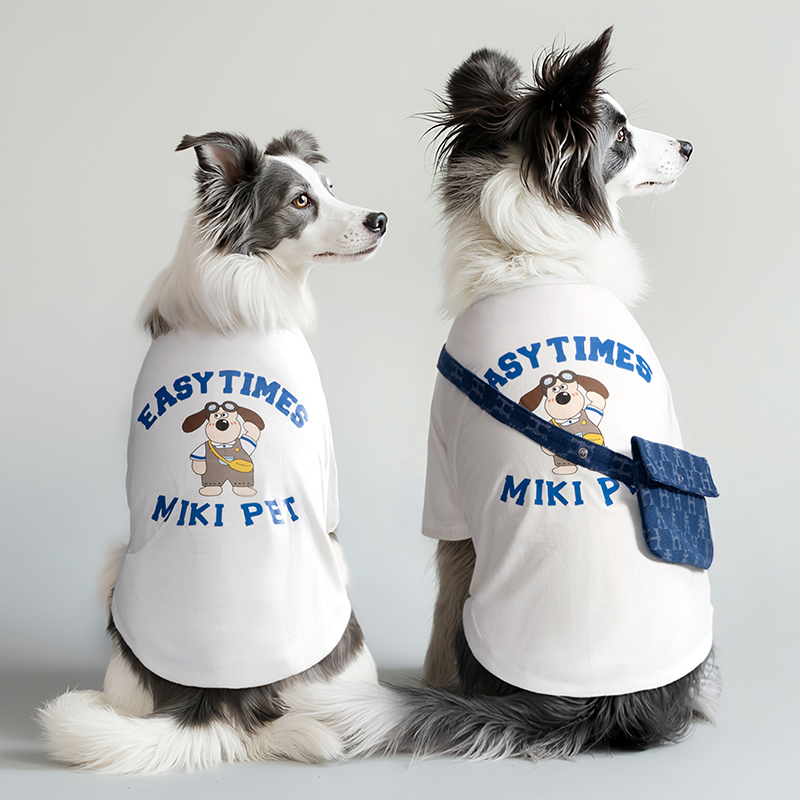 狗狗衣服夏天宠物边牧金毛大型犬萨摩耶卫衣酷帅2025新款薄款T恤