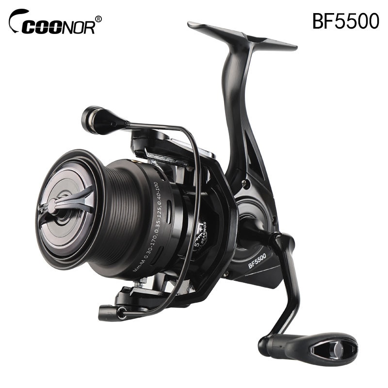 跨境BF5500渔轮 全金属线杯鱼线轮不锈钢主轴纺车轮远投轮鲤鱼轮