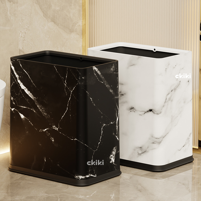 长方形窄缝卫生间专用垃圾桶
