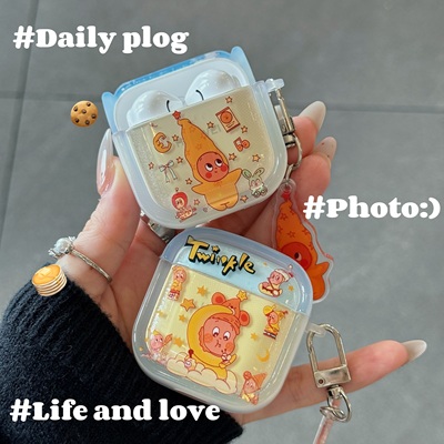 苹果华为耳机保护套星星人可爱