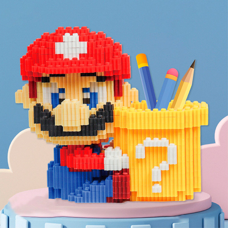 新款3d立体拼装积木笔筒