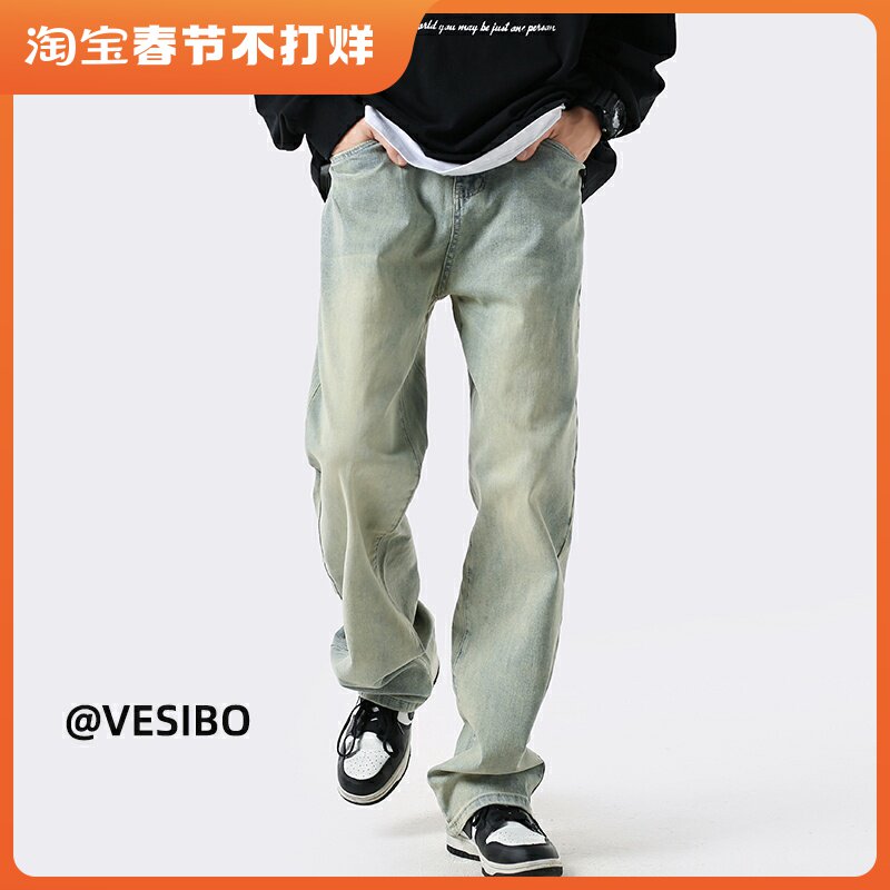 直筒裤长裤直筒裤其他水洗