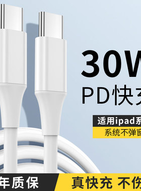 班迪星适用ipad10充电线ipadpro2022数据线air5苹果4mini6平板2专用2021双typec快充3器8第9代1专用11寸2018