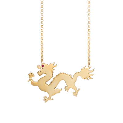 ROBERTOCOIN/珂瑛18K黄金龙项链