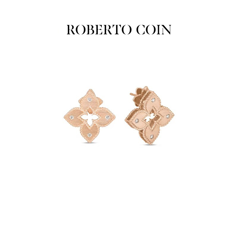 ROBERTO COIN/珂瑛VENETIAN PRINCESS 18k金钻石耳环