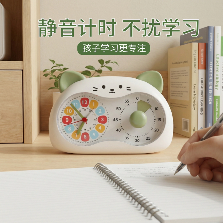 计时器提醒器儿童学生学习专用静音可爱小闹钟办公桌面倒计时男女