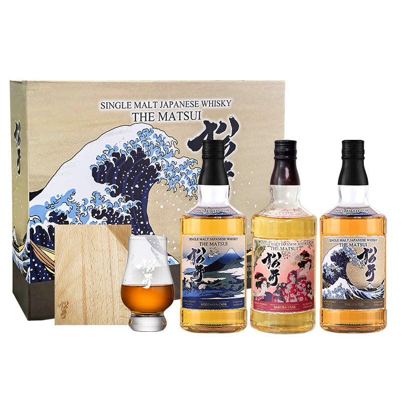 松井节日送礼威士忌礼盒700ml*3