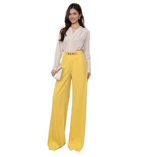 women suit formal trousers leg wide fashion drape color