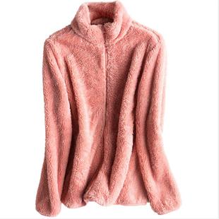 double-sided coral flannel jacket thick Fashionable fleece
