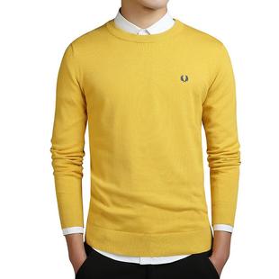 fit long for mens neck slim sweater aged middle bottoming