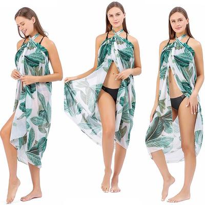 Bikini Cover Up Chiffon Sarong Womens Plus Size Swimsuit
