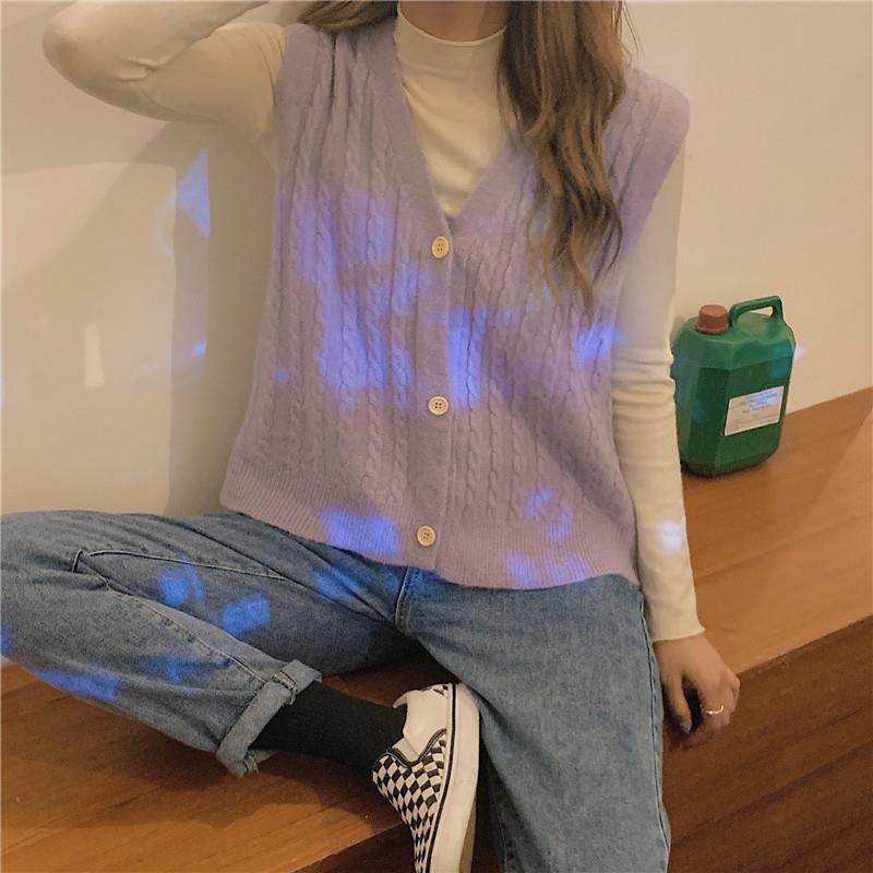 size twisted female single-breasted plus top knitted girl