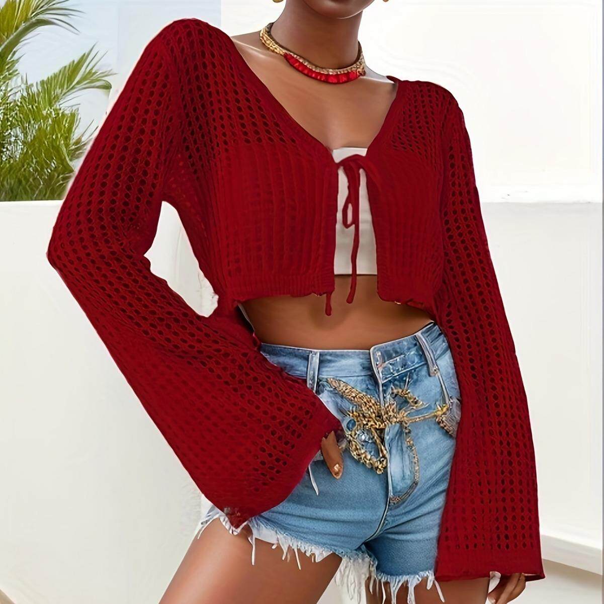 sun-protection crop cardigans long ins korean casual out up