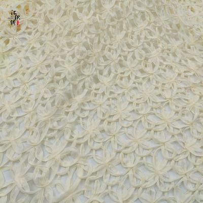 bag dress fabric hollow chiffon three-dimensional