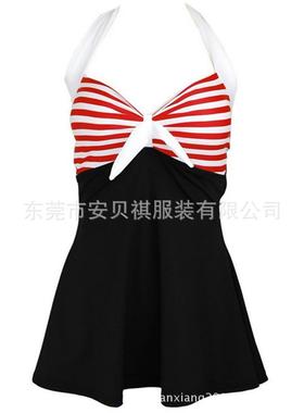 swimwear conservative elasticity high angle flat size large