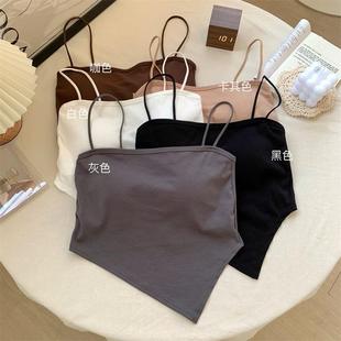 Womens camisole bottoming vest with sweet and spicy navel