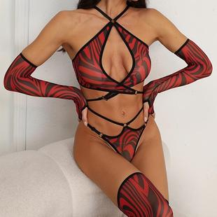 women for set four-piece garter lingerie sexy thin