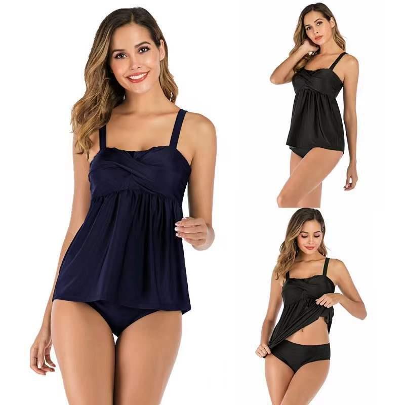 Swimsuit Beach Vacation No Wire Gathered Bikini Sexy
