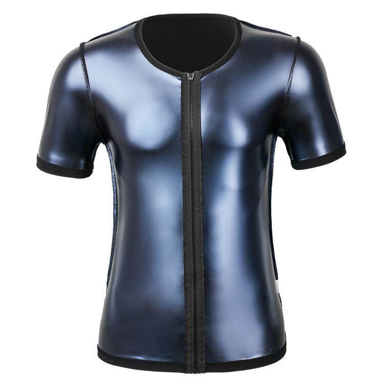 men shaper sauna sweat vest shapers tank tops silver ion