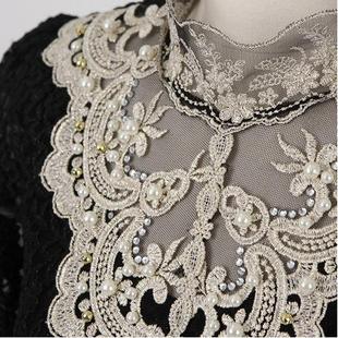 style shirt fit thick bottoming Large womens lace slim and