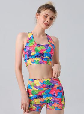 Fashion Tank Top Shorts Hip Lifting Sports Fitness Running