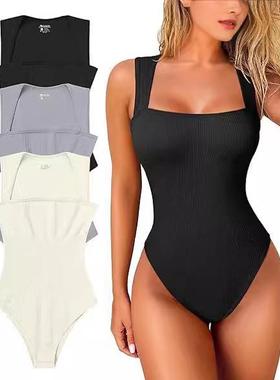 jumpsuit tight tank sleeveless womens underlay