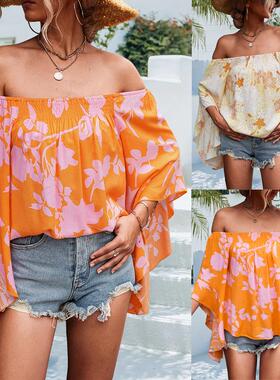 dress loose beach summer dress half fashion lace-up batwing