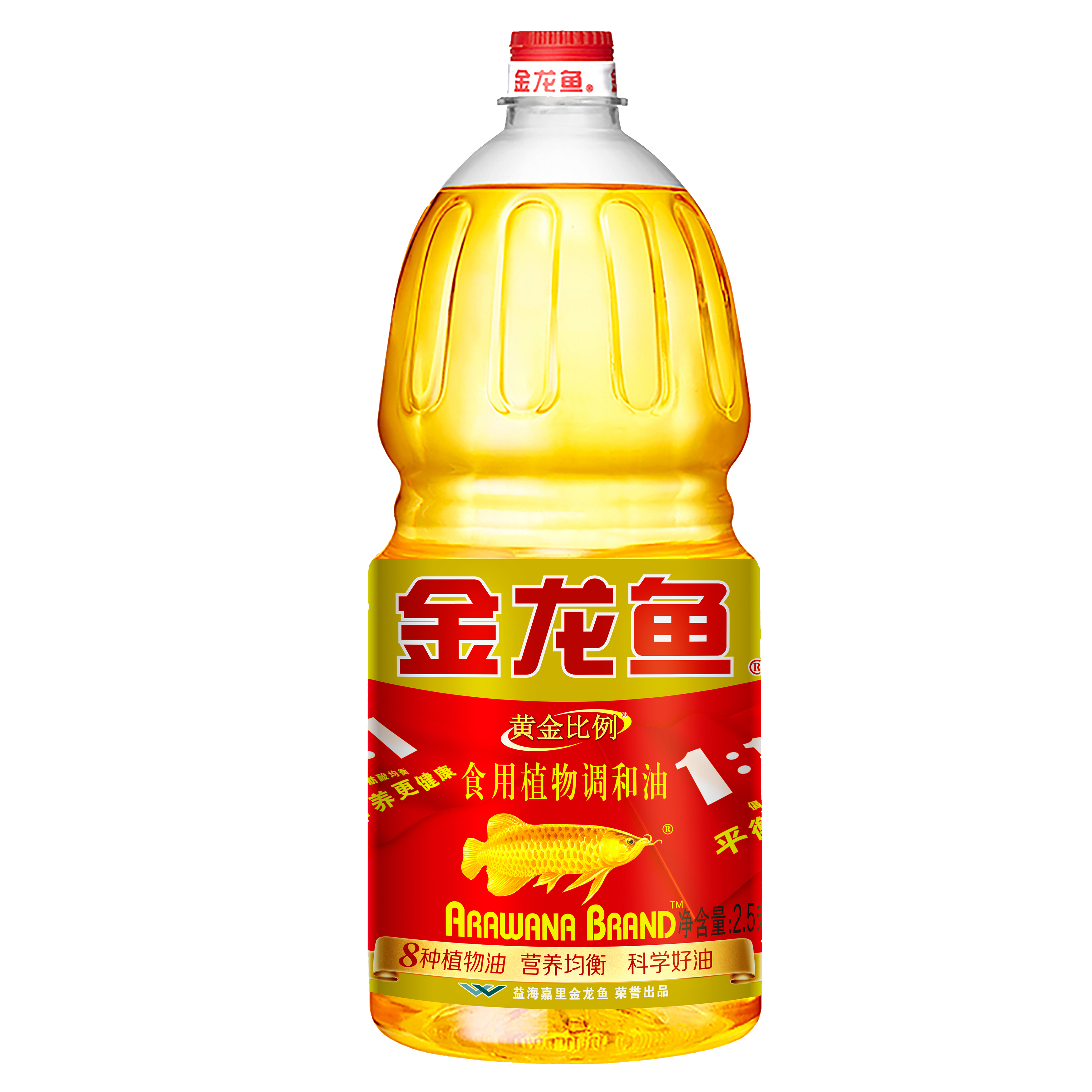 金龙鱼黄金比例调和油2.5L植物油家用食用油HD