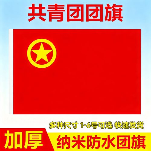 加厚涤纶标准款壁挂团旗