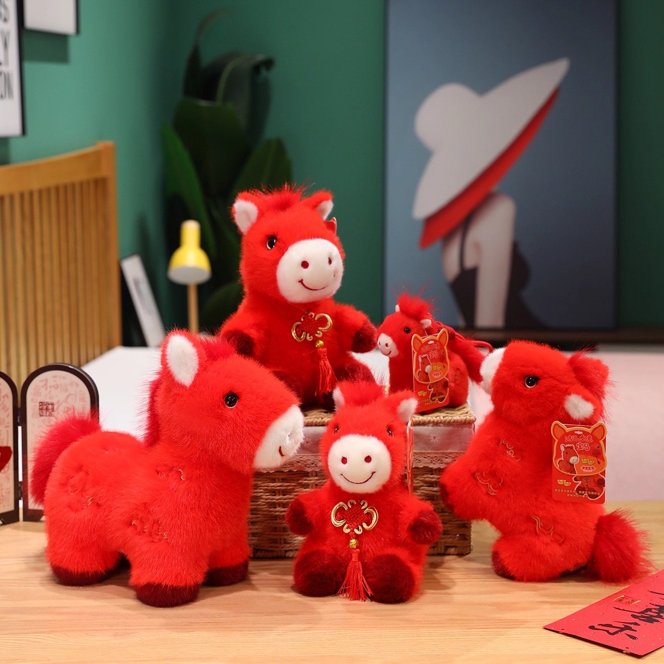 2026马年吉祥物小马玩偶生肖马公仔送员工年会新年礼物女生本命年