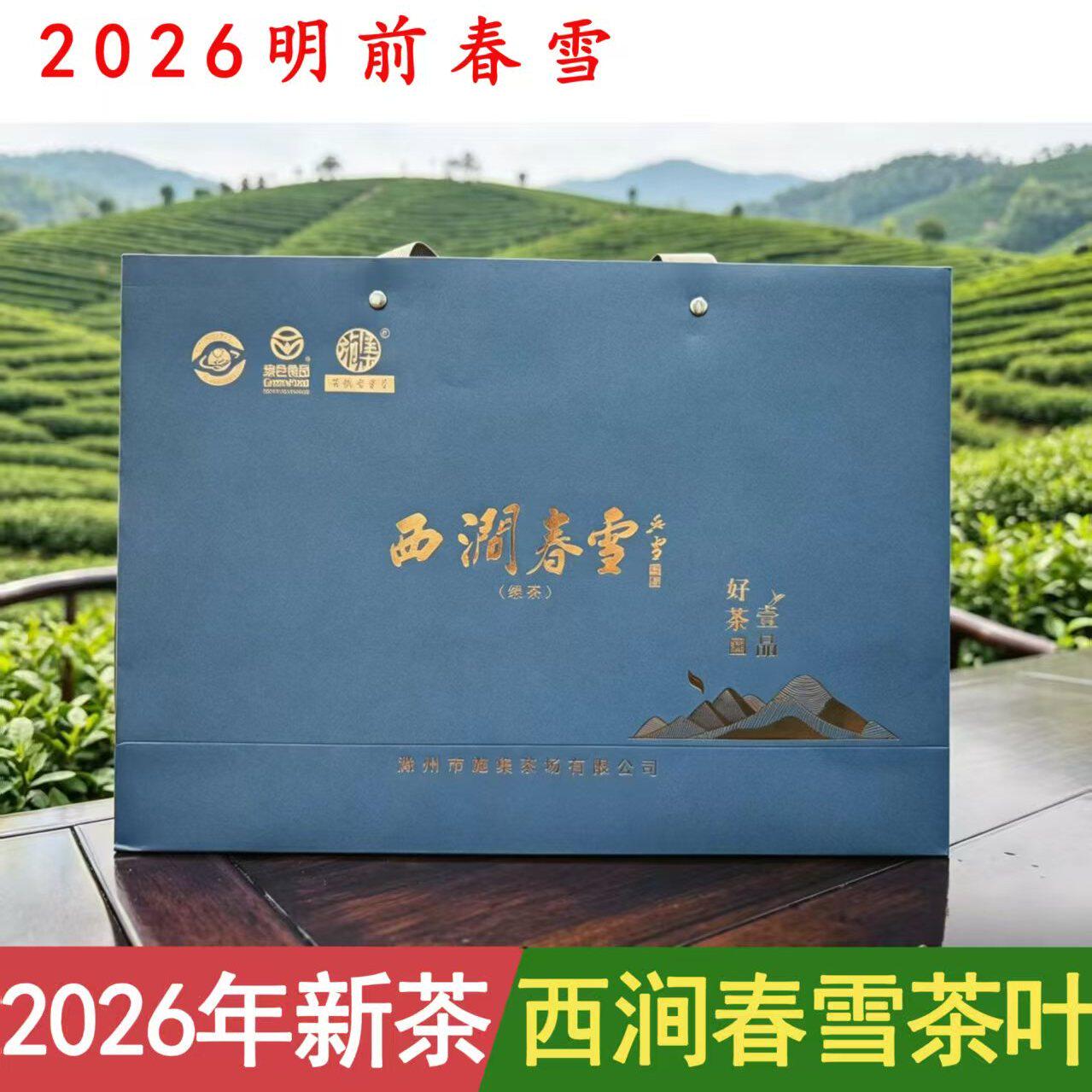 滁州施集明前西涧春雪茶叶礼品盒装伴手礼送礼300克