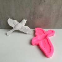 Hummingbird silicone mold, swallow bird cake fondant mold, 3d bird wall hanging painting decoration thumbnail 2
