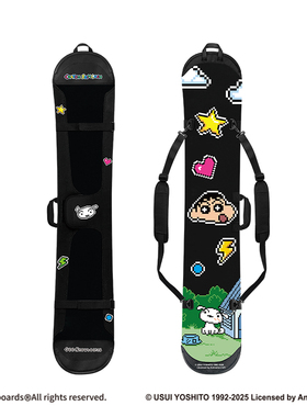 蜡笔小新 x Gee snowboards联名 单板滑雪板饺子皮收纳包