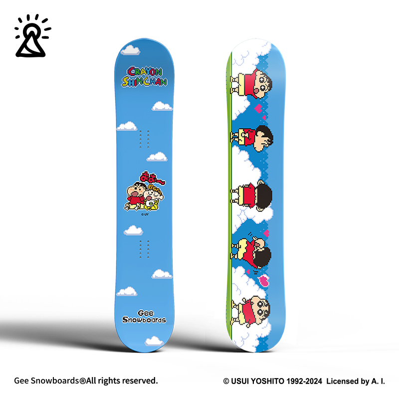 蜡笔小新 x Gee snowboards联名 单板滑雪板全能板