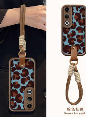 蓝色豹纹适用OPPOk12x手机壳k11x天眼阶梯k10活力版x硅胶k9s保护软套k7全包防摔镜头女新款pro高级