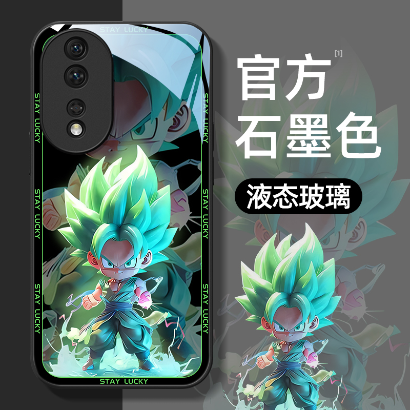 路飞适用荣耀90手机壳magic5液态玻璃80保护套70硅胶60全包50防摔华为30男se女4卡通pro十超薄+新款honor