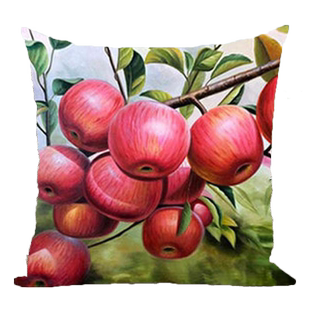平平安安抱枕十字绣新款客厅沙发手工满绣靠枕套diy自己线绣苹果