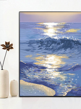 现代简约海边风景钻石画