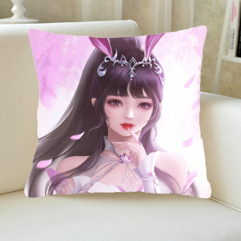 斗罗大陆周边十字绣抱枕新款卧室手工自己绣卡通动漫美人小舞靠枕