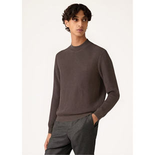 LP男装早秋新款百搭针织毛衣休闲简约修身老钱风针织衫打底衫