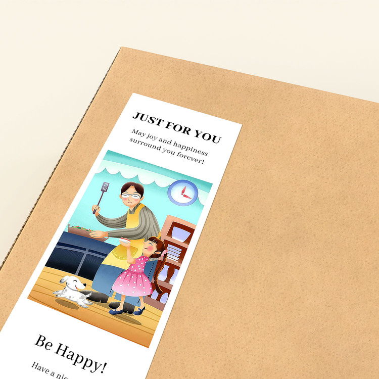 gytz5685父亲节通用迷你超大不干胶贴纸定制封口贴空白可手写